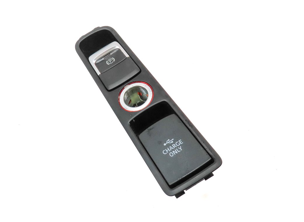 Thumbnail 3: 2018 AUDI Q3 (8U) PARKING BRAKE SWITCH w/ 12v SOCKET USB CHARGING PORT JACK