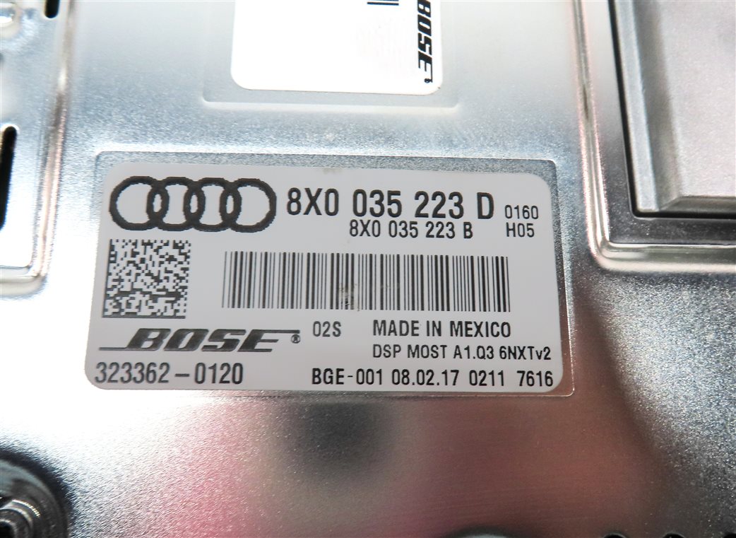 Thumbnail 5: 2015-2018 AUDI Q3 (8U) RADIO STEREO ENTERTAINMENT BOSE AUDIO AMPLIFIER AMP
