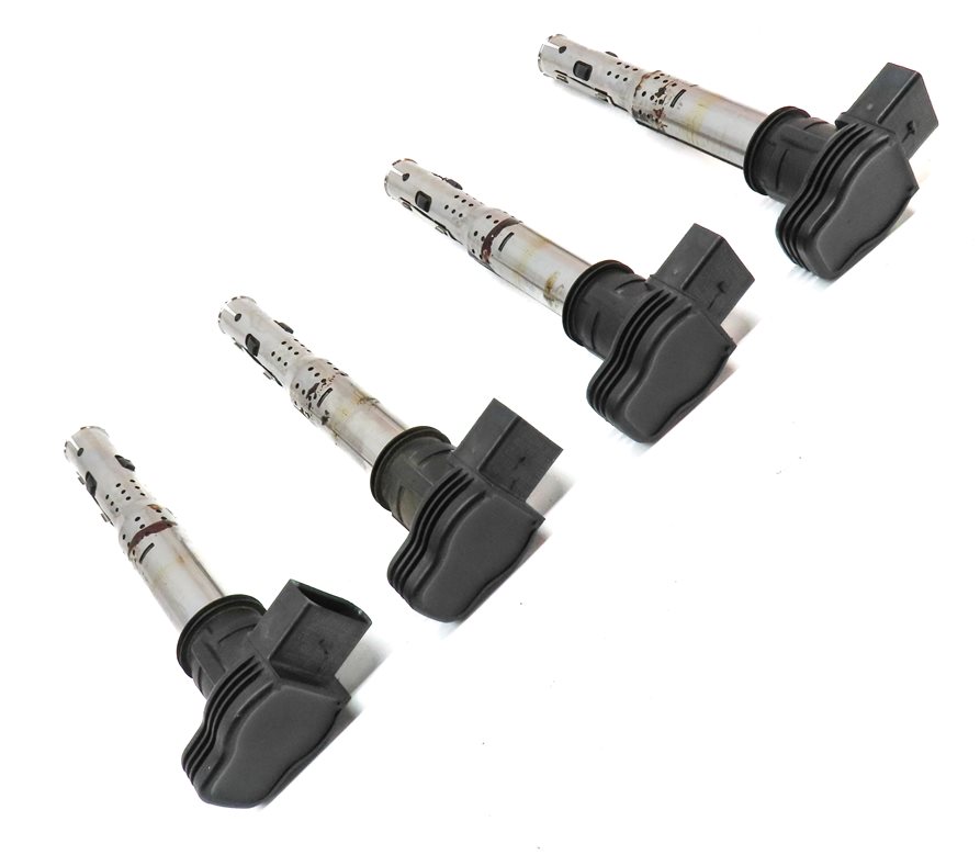 Thumbnail 3: 07-17 AUDI A3 A4 S4 A5 S5 A6 Q3 Q5 R8 TT BEETLE JETTA 2.0L IGNITION COIL SET 4