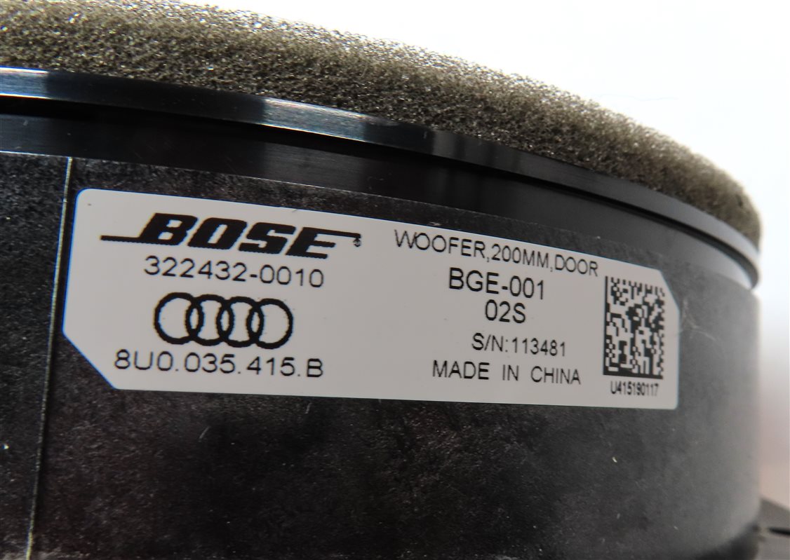 Thumbnail 12: 2018 AUDI Q3 (8U) RADIO STEREO BOSE AUDIO SUBWOOFER SUB TWEETER SPEAKER SET-13