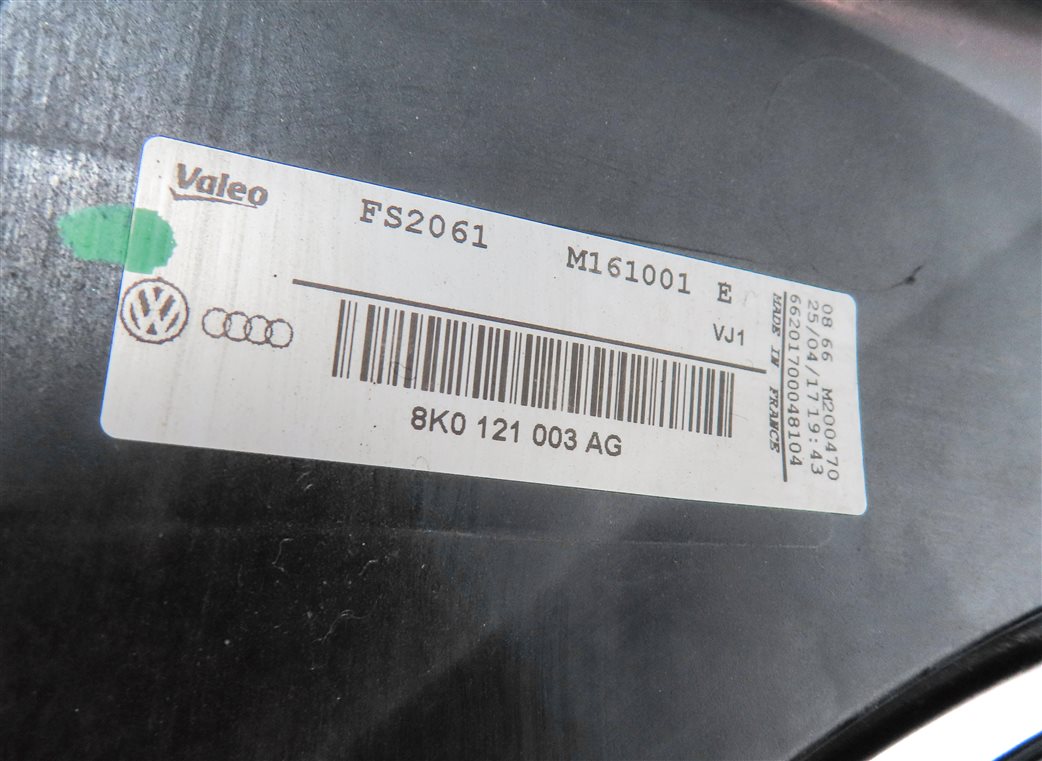 Thumbnail 8: 16-18 AUDI A6 Q3 (C7 8U) 2.0L TURBO ENGINE RADIATOR COOLING FAN SHROUD ASSEMBLY