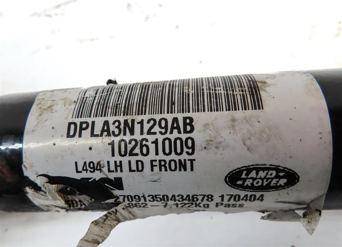 Thumbnail 7: 2014-2020 RANGE ROVER SPORT (L494) FRONT LEFT DRIVER AXLE SHAFT (1 SPEED T-CASE)