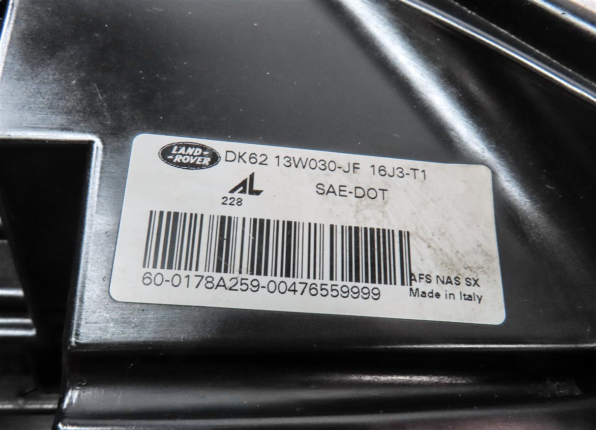 Thumbnail 8: 2014-2017 RANGE ROVER SPORT (L494) LEFT XENON HID ADAPTIVE HEADLIGHT LIGHT LAMP