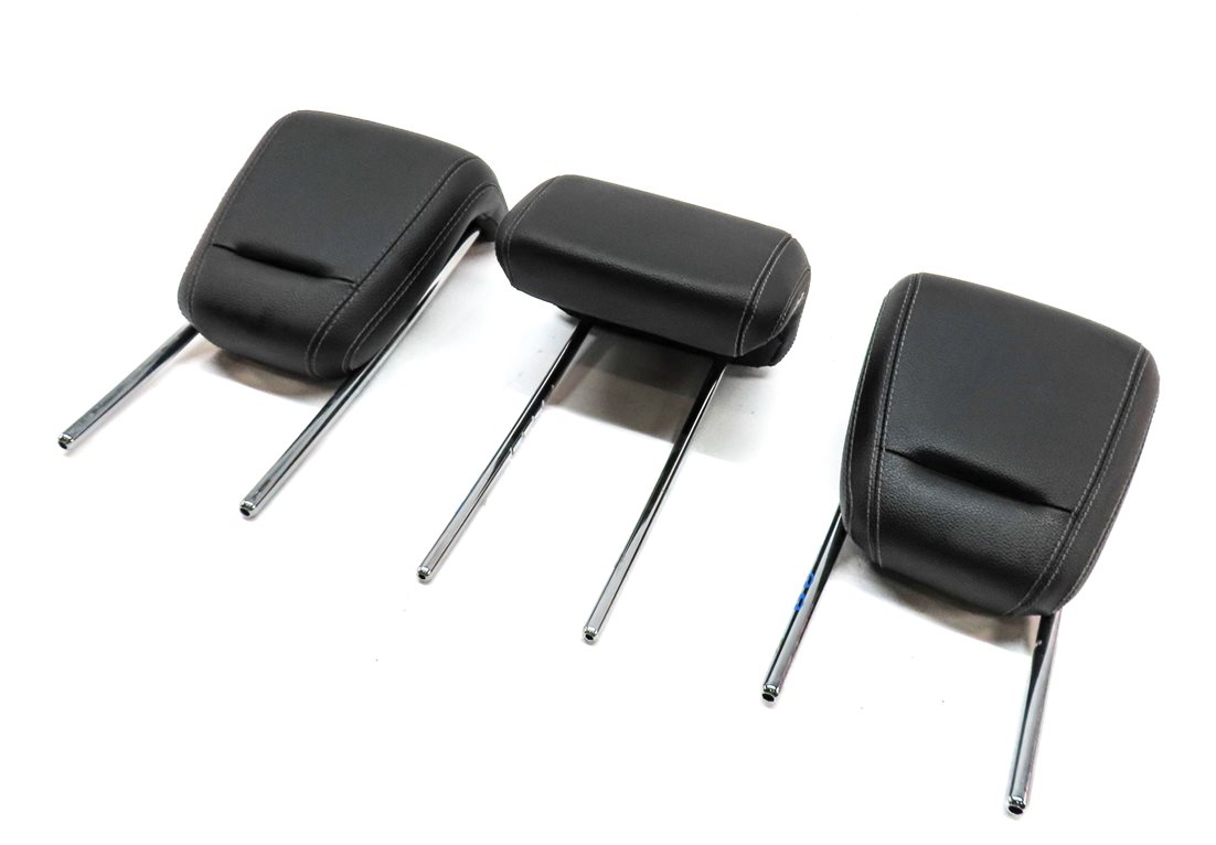 12-15 MERCEDES ML-CLASS (W166) REAR LEFT CENTER RIGHT SEAT HEADREST SET3 (Black)