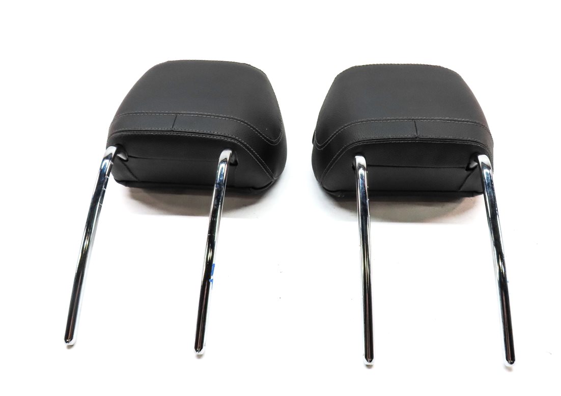 Thumbnail 6: 12-13 MERCEDES GL ML (W166 X166) FRONT LEFT & RIGHT SEAT HEADREST SET 2 (Black)