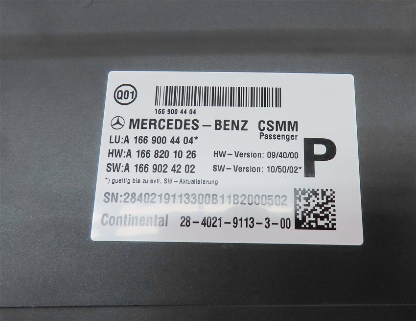 Thumbnail 4: 2012 MERCEDES ML350 (W166) FRONT RIGHT PASSENGER SEAT CONTROL MODULE