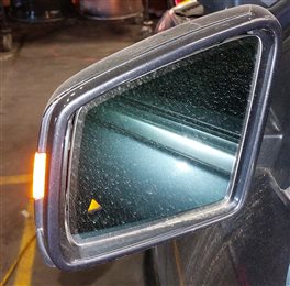 Thumbnail 2: 12-16 MERCEDES GL450 GL550 ML350 (W166 X166) LEFT BLIND SPOT MIRROR (Gray)