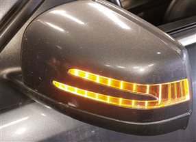 Thumbnail 3: 12-16 MERCEDES GL450 GL550 ML350 (W166 X166) LEFT BLIND SPOT MIRROR (Gray)