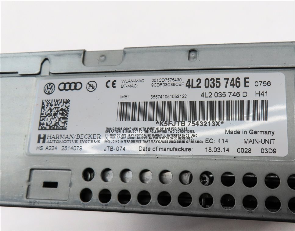 Thumbnail 9: 2014 AUDI Q7 (4L) FRONT AUDIO SOUND SYSTEM CD MMI MULTIMEDIA HEAD UNIT
