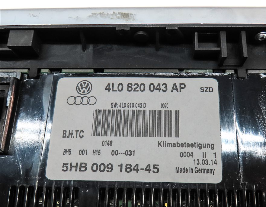 Thumbnail 8: 2013-2015 AUDI Q7 (4L) HEATER AC TEMPERATURE CLIMATE CONTROL PANEL (HEATED SEAT)