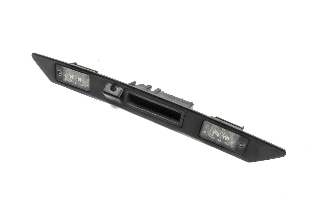2014 AUDI Q7 (4L) REAR TAILGATE HATCH LID RELEASE HANDLE w/ LICENSE PLATE LIGHTS