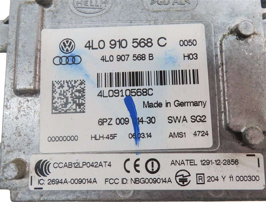 Thumbnail 4: 2013-2017 AUDI Q7 (4L 4M) LEFT DRIVER REAR LANE CHANGE BLIND SPOT MODULE (SLAVE)