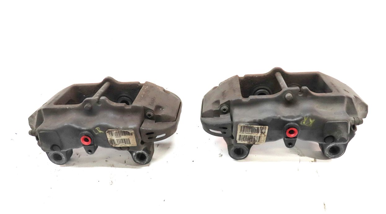 Thumbnail 4: 04-15 VW TOUAREG AUDI Q7 4L REAR LEFT & RIGHT ABS DISC BRAKE CALIPER SET2 BREMBO
