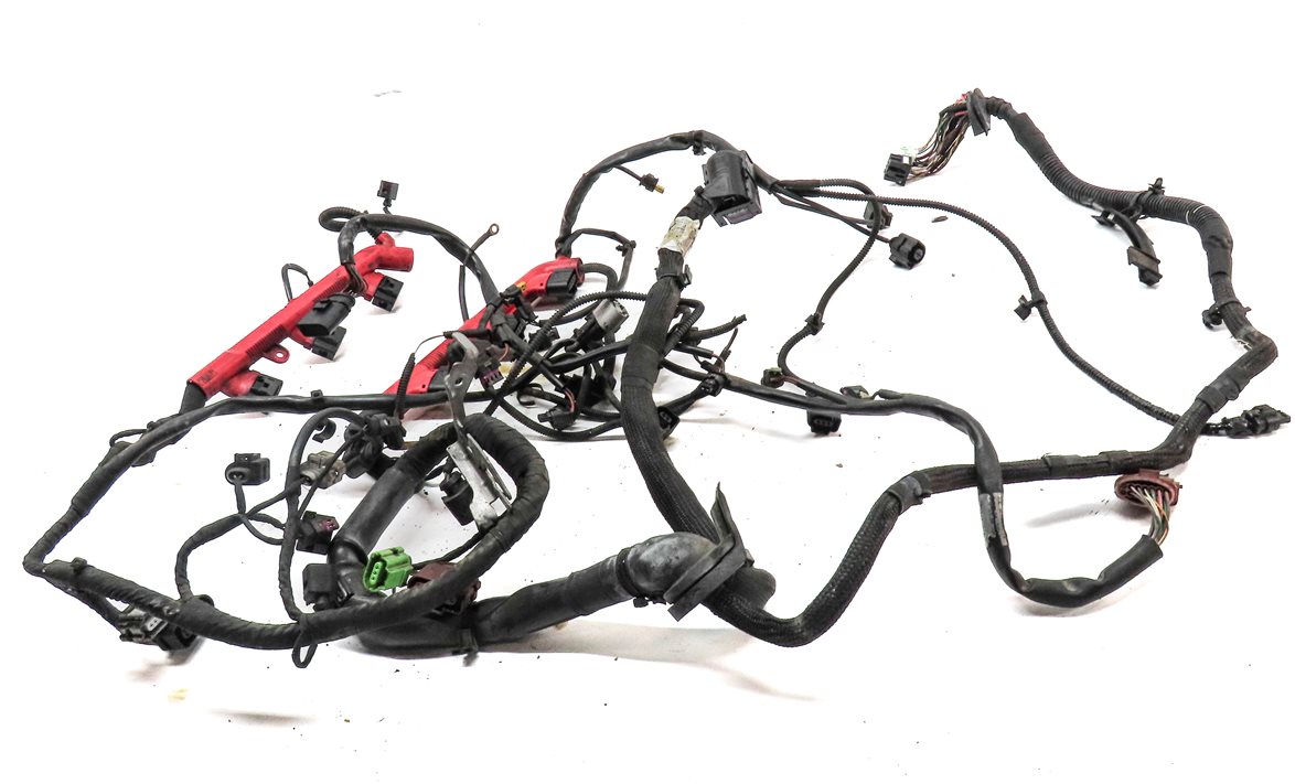 Thumbnail 2: 2014 AUDI Q7 (4L) 3.0L SUPER (CTWB) ENGINE MOTOR WIRE WIRING HARNESS LOOM