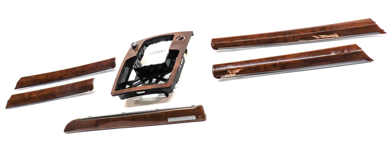Thumbnail 2: 2014 AUDI Q7 (4L) 3.0L INTERIOR DASH CENTER CONSOLE DOOR TRIM SET/6  (Walnut)