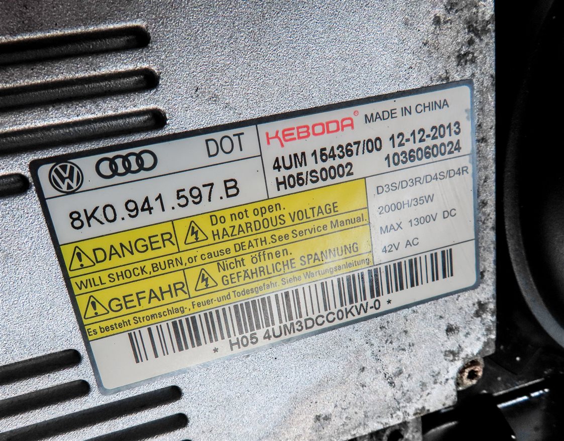 Thumbnail 8: 2010-2015 AUDI Q7 (4L) LEFT DRIVER XENON HID HEADLIGHT LIGHT LAMP (NON AFS)