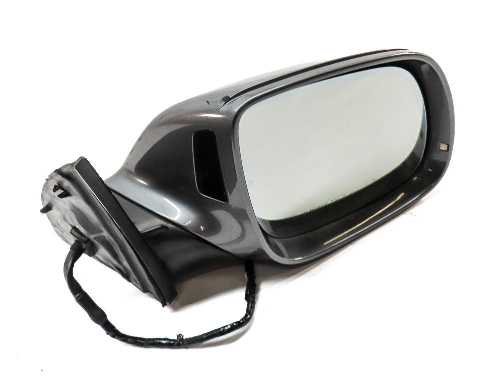 Thumbnail 4: 13-15 AUDI Q7 (4L) FRONT RIGHT PASSENGER HEATED BLIND SPOT DOOR MIRROR (Gray)