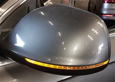 Thumbnail 2: 13-15 AUDI Q7 (4L) FRONT LEFT DRIVER HEATED BLIND SPOT DOOR MIRROR (Gray)