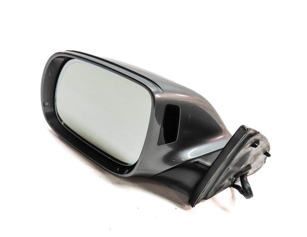 Thumbnail 4: 13-15 AUDI Q7 (4L) FRONT LEFT DRIVER HEATED BLIND SPOT DOOR MIRROR (Gray)