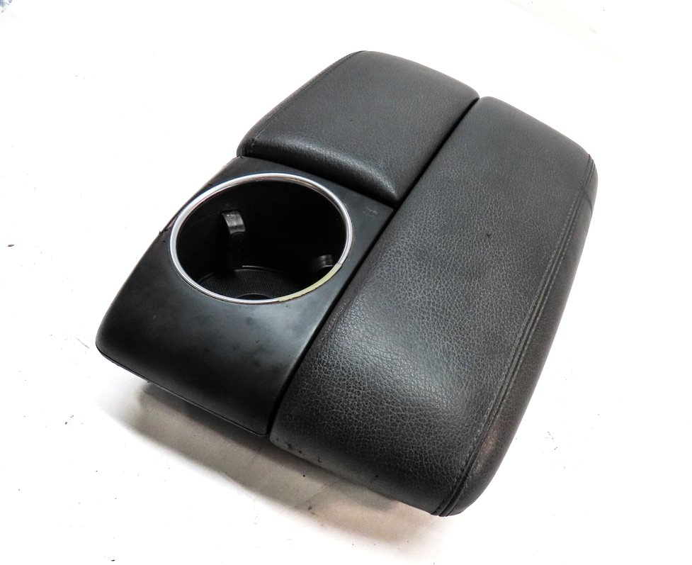 Thumbnail 3: 07-15 AUDI Q7 (4L) FRONT CENTER CONSOLE ARMREST CUP HOLDER COMPARTMENT(Black)