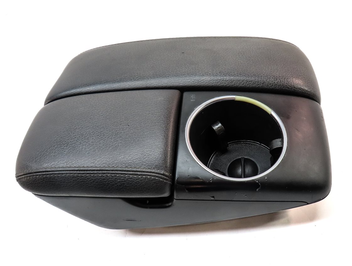 Thumbnail 4: 07-15 AUDI Q7 (4L) FRONT CENTER CONSOLE ARMREST CUP HOLDER COMPARTMENT(Black)