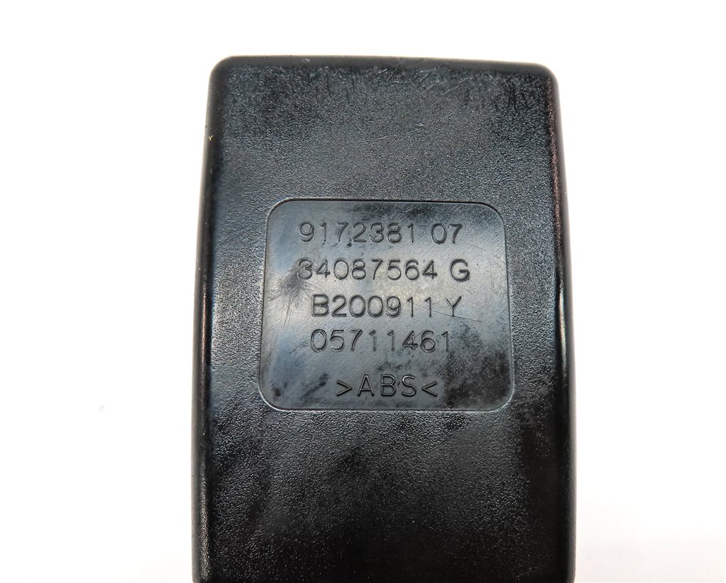 Thumbnail 11: 12 BMW 550I (F10) REAR LEFT CENTER RIGHT SEATBELT BUCKLE RECEIVER SET/4 (Black)