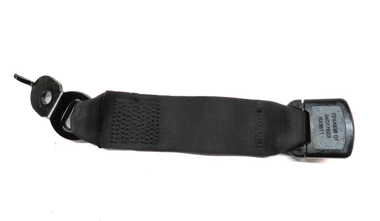 Thumbnail 7: 12 BMW 550I (F10) REAR LEFT CENTER RIGHT SEATBELT BUCKLE RECEIVER SET/4 (Black)