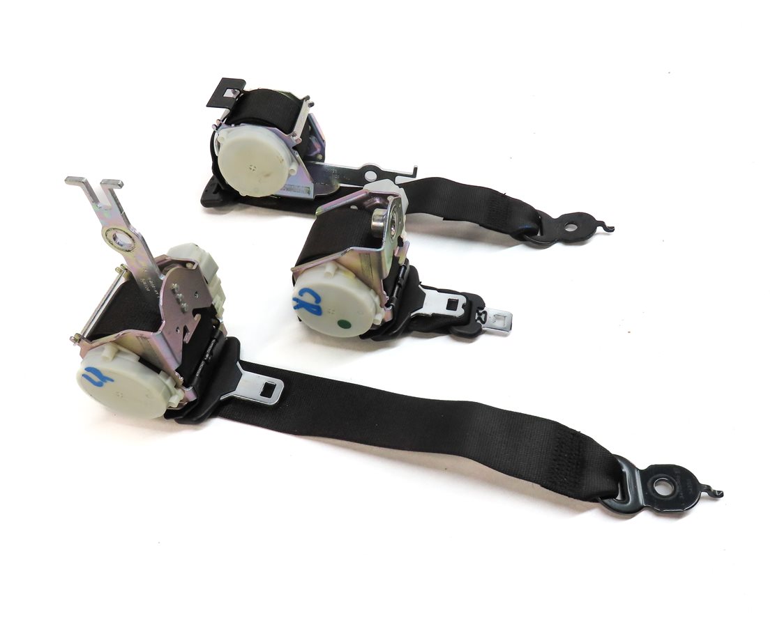 Thumbnail 2: 2012 BMW 550I (F10) REAR LEFT CENTER RIGHT SEAT SEATBELT RETRACTOR SET/3 (Black)