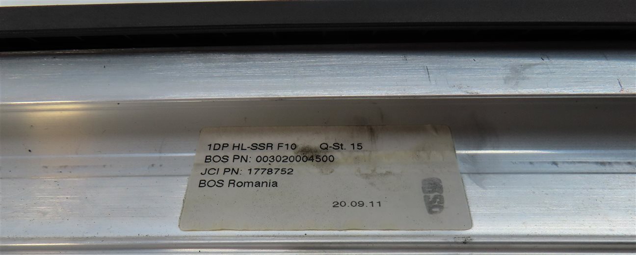 Thumbnail 4: 11-16 BMW 528i 535i 550i M5 /M (F10) LEFT REAR DOOR WINDOW PRIVACY SUNSHADE