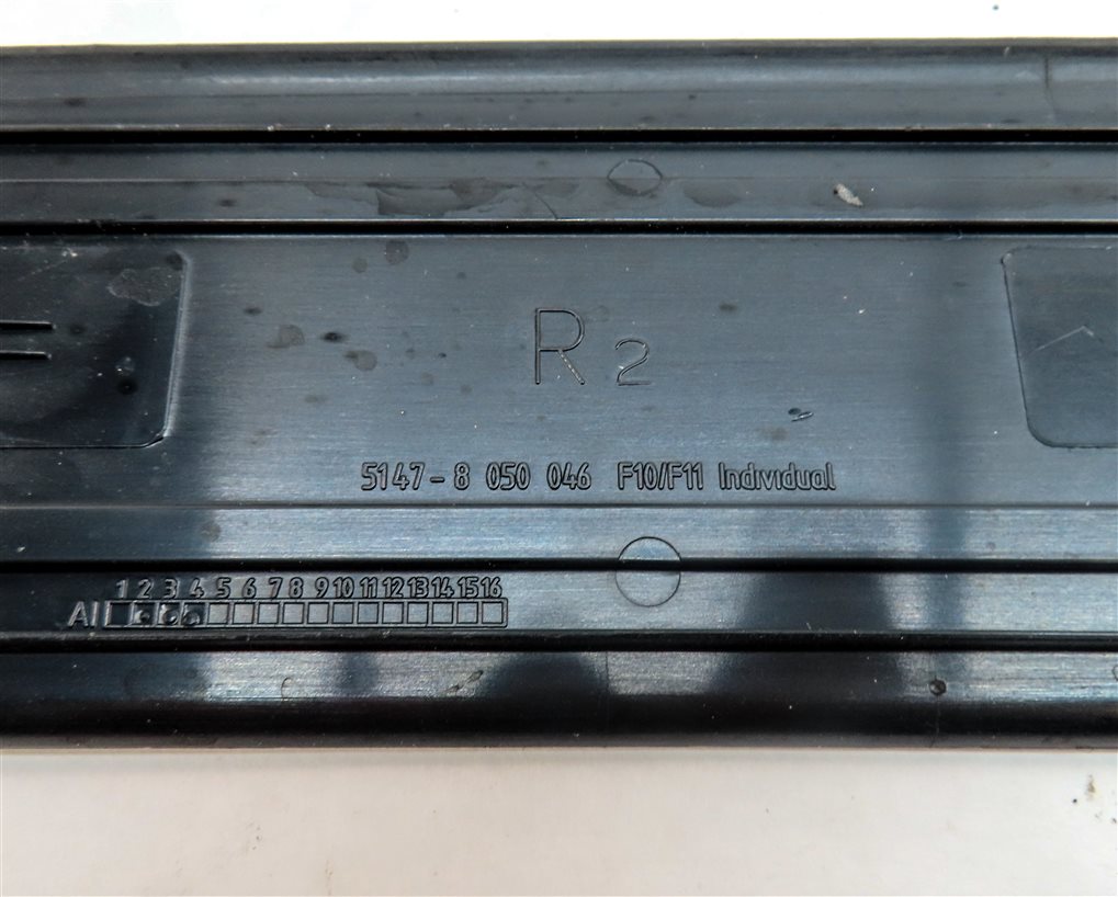 Thumbnail 9: 2012 BMW 550I (F10) ///M LOGO FRONT & REAR DOOR SILL SCUFF TRIM PLATE SET/4