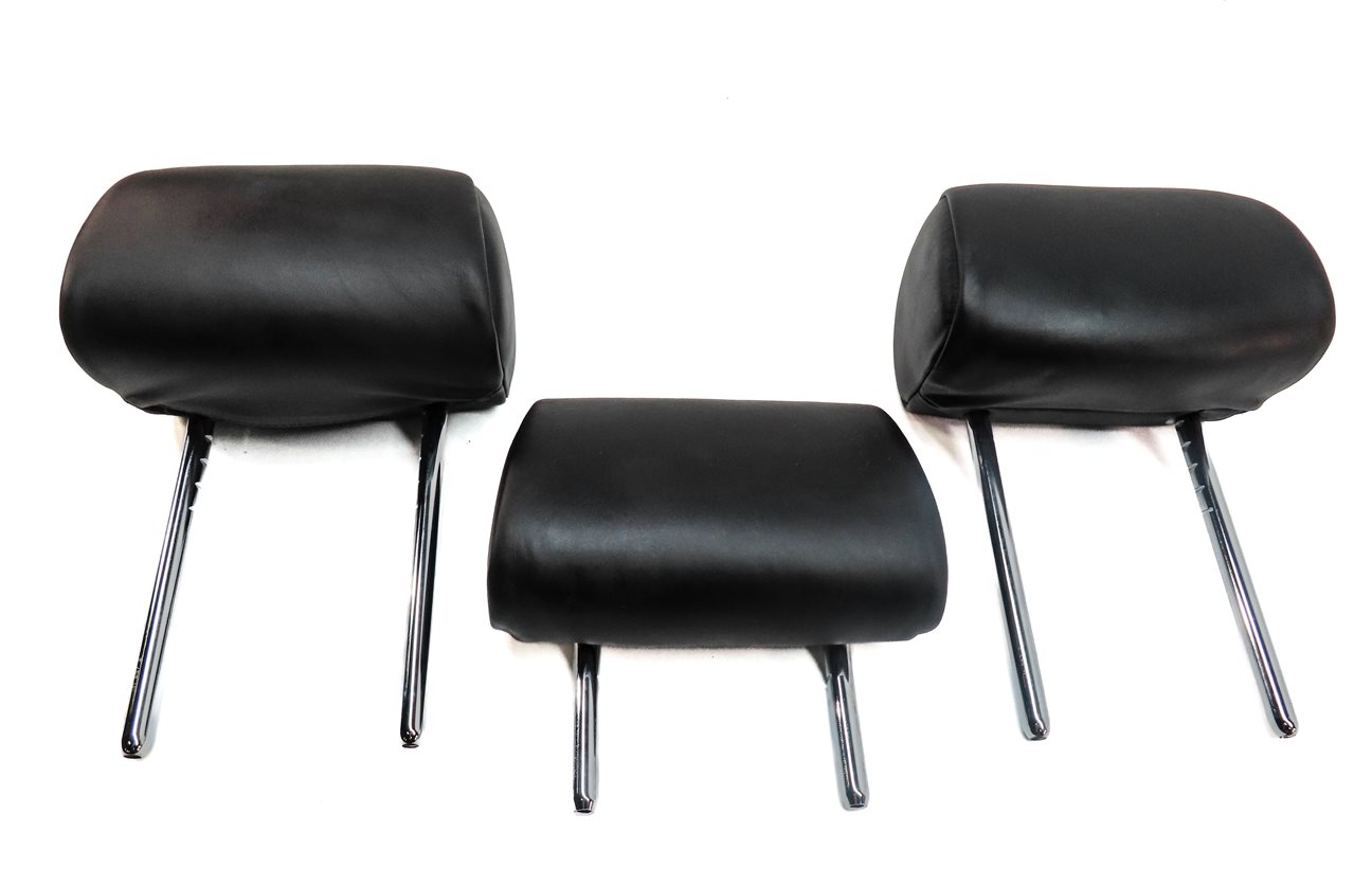 Thumbnail 2: 11-16 BMW 5 SERIES F10 REAR LEFT CENTER RIGHT SEAT HEADREST SET/3 (Black)