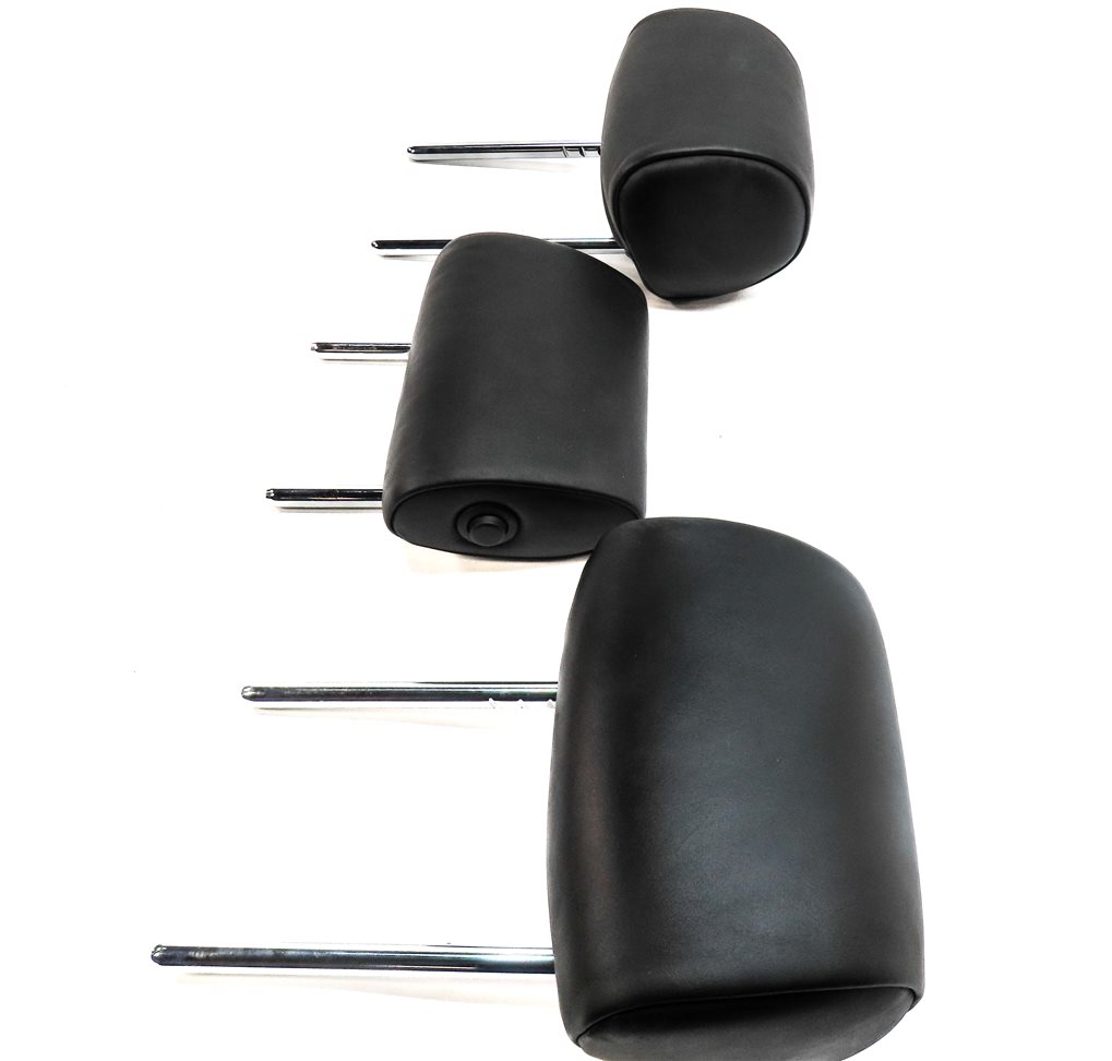 Thumbnail 7: 11-16 BMW 5 SERIES F10 REAR LEFT CENTER RIGHT SEAT HEADREST SET/3 (Black)