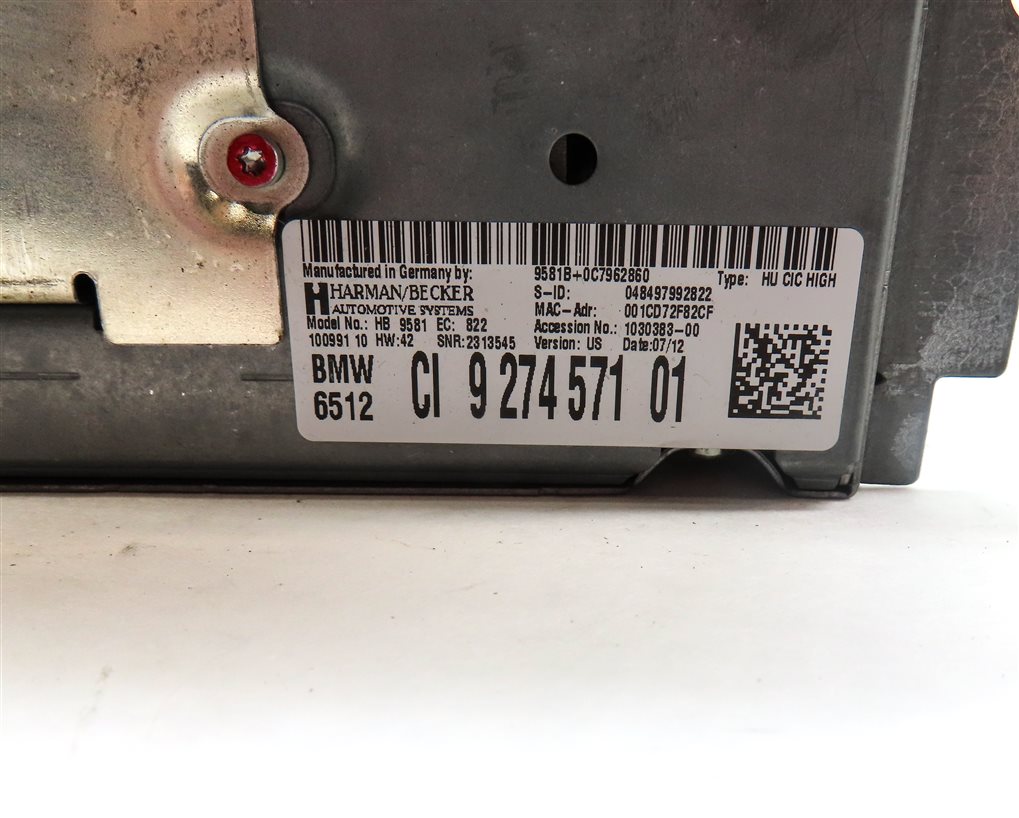 Thumbnail 7: 10-12 BMW 528i 535i 550i 750i 760i (F01 F10) STEREO CD GPS NAVIGATION RECEIVER