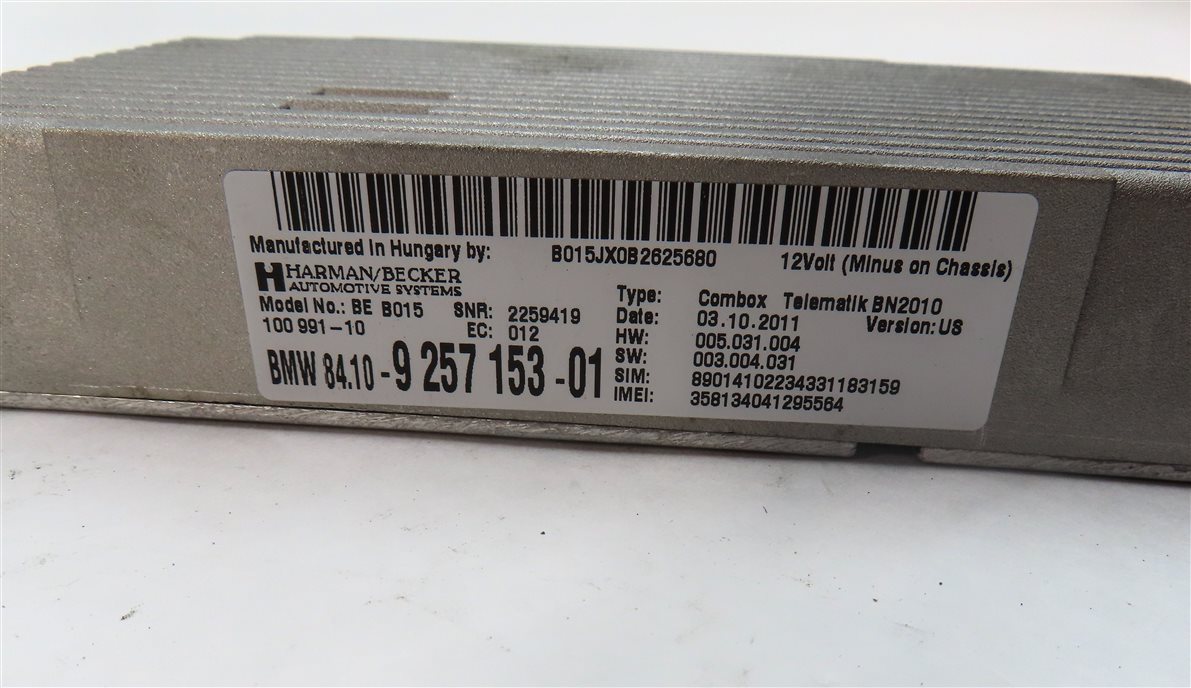 Thumbnail 4: 2012 BMW 550I (F10) BLUETOOTH TELEMATICS COMMUNICATION CONTROL MODULE