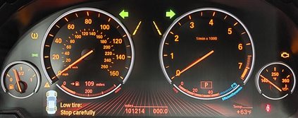 Thumbnail 2: 11-14 BMW 528i 535i 550i 640i 650i 740i 750i 760i X3 SPEEDOMETER GAUGE (101k)