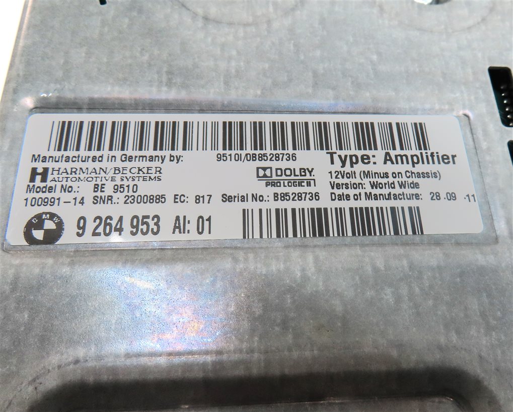 Thumbnail 5: 11-14 BMW 5 6 SERIES M5 M6 (F06 F10 F12 F13) STEREO HARMAN AUDIO AMP AMPLIFIER