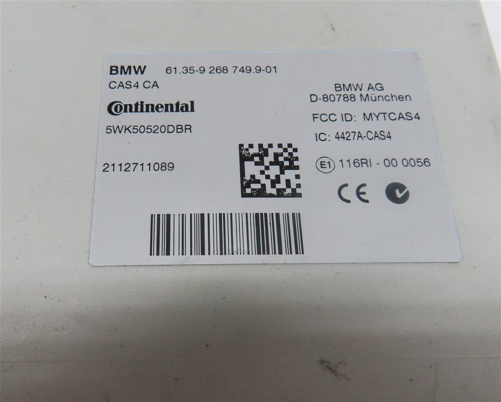 Thumbnail 9: 09-13 BMW 550i 650i 750i B7 (F01 F06 F10) 4.4L TURBO ENGINE CAS 4 MODULE KEY SET