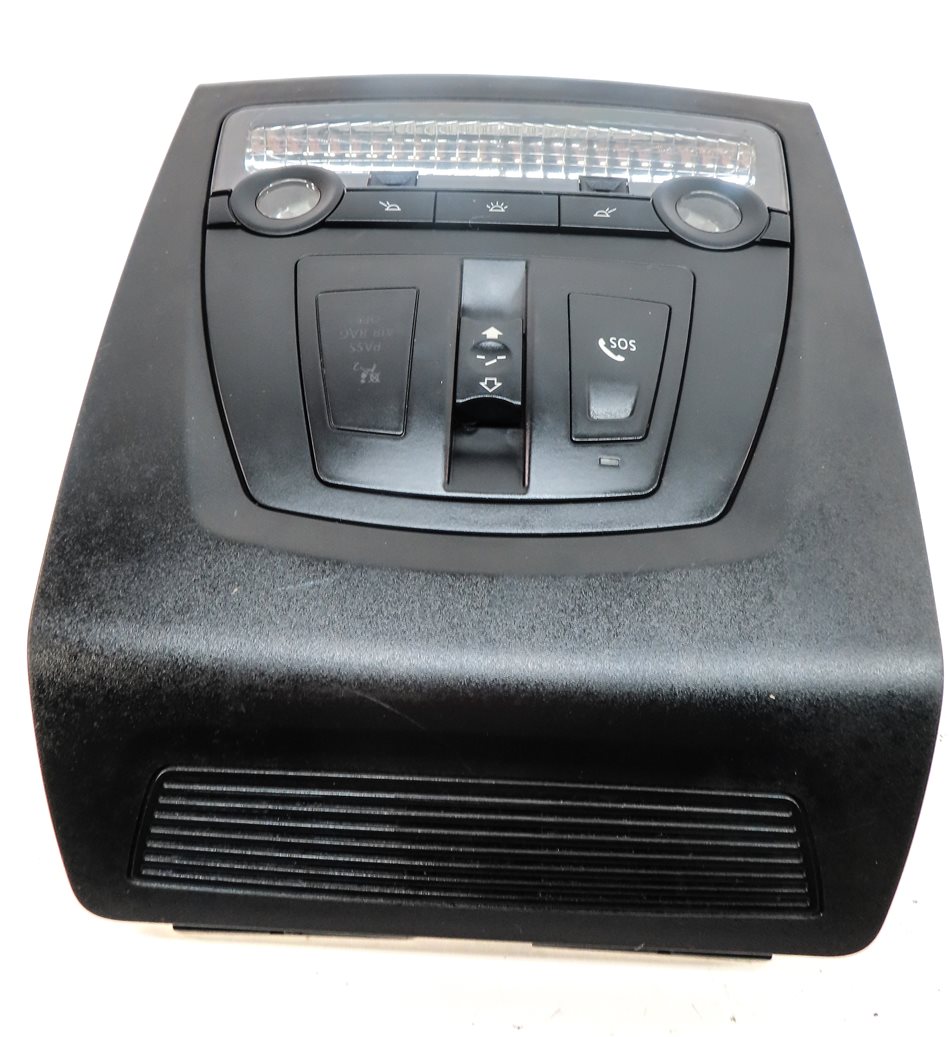 Thumbnail 3: 2012 BMW 550I (F10) FRONT OVERHEAD DOME LIGHT LAMP w/ SWITCHES (Black)