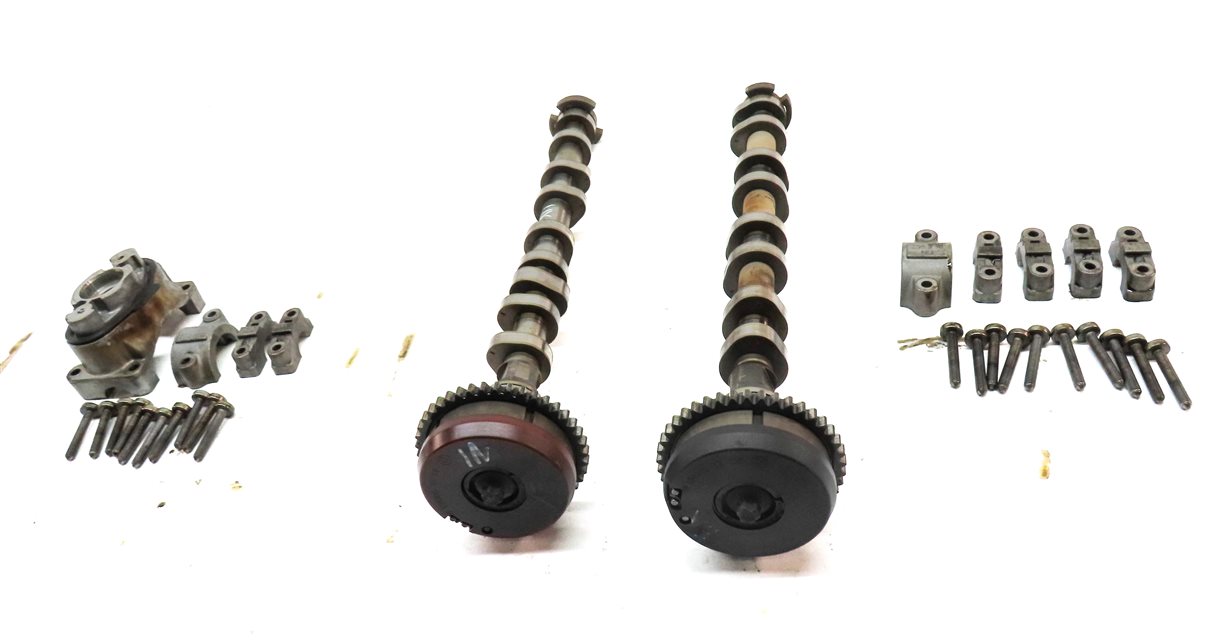 Thumbnail 2: 08-14 BMW 550i 750i X5 X6 (F01 E70 F10 E71) 4.4L TWIN TURBO LEFT CAMSHAFT SET-2
