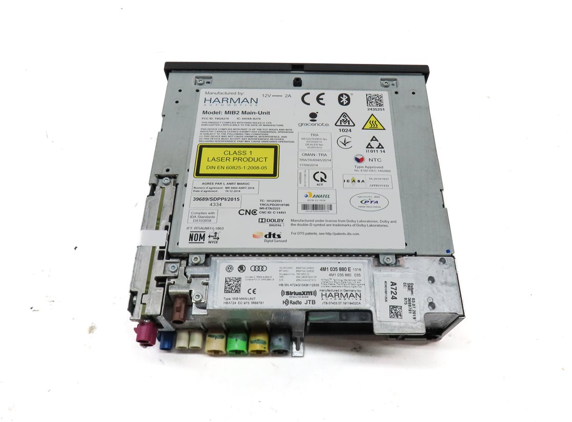 Thumbnail 4: 2019 AUDI Q7 (4M) RADIO STEREO DVD CD SD SIM MMI MULTIMEDIA PLAYER HEAD UNIT