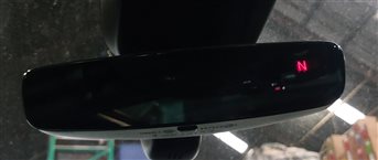 Thumbnail 2: 2017-2019 AUDI Q7 (4M) INTERIOR AUTODIM REARVIEW MIRROR w/ COMPASS (Black)