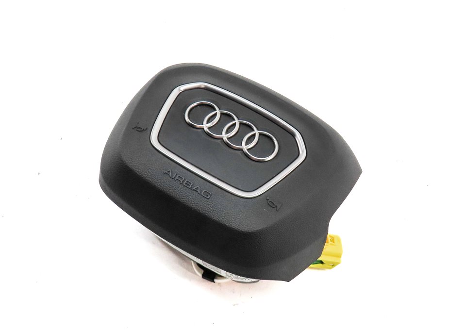 2017-2019 AUDI Q7 (4M) FRONT LEFT DRIVER STEERING WHEEL AIRBAG AIR BAG (Black)