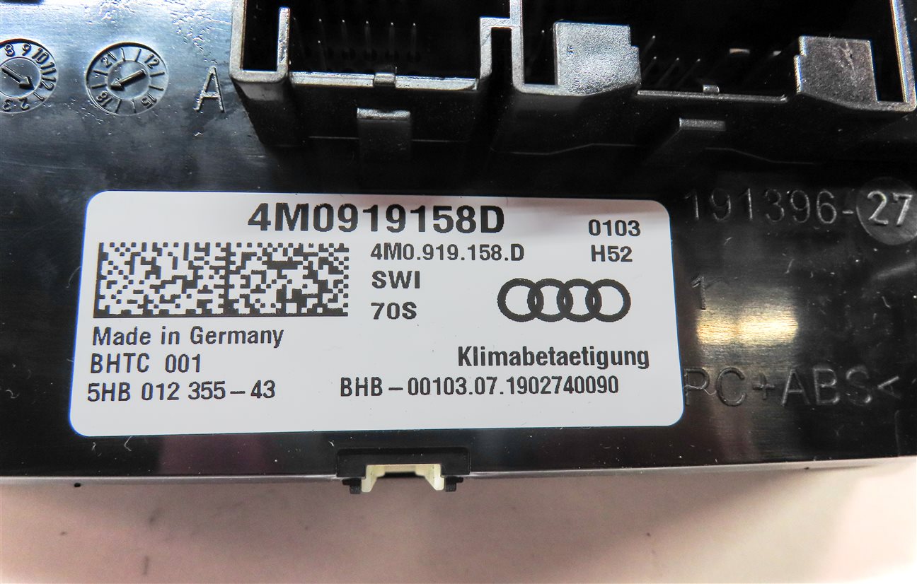 Thumbnail 6: 17-19 AUDI Q7 (4M) REAR CENTER CONSOLE HEATER A/C TEMPERATURE CLIMATE CONTROL