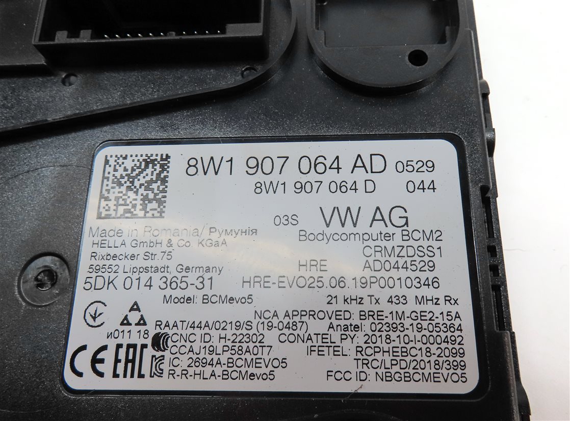 Thumbnail 17: 2019 AUDI Q7 4M 3.0L CREC ENGINE ECM BCM SPEEDOMETER IMMOBILIZER MODULE KEY SET