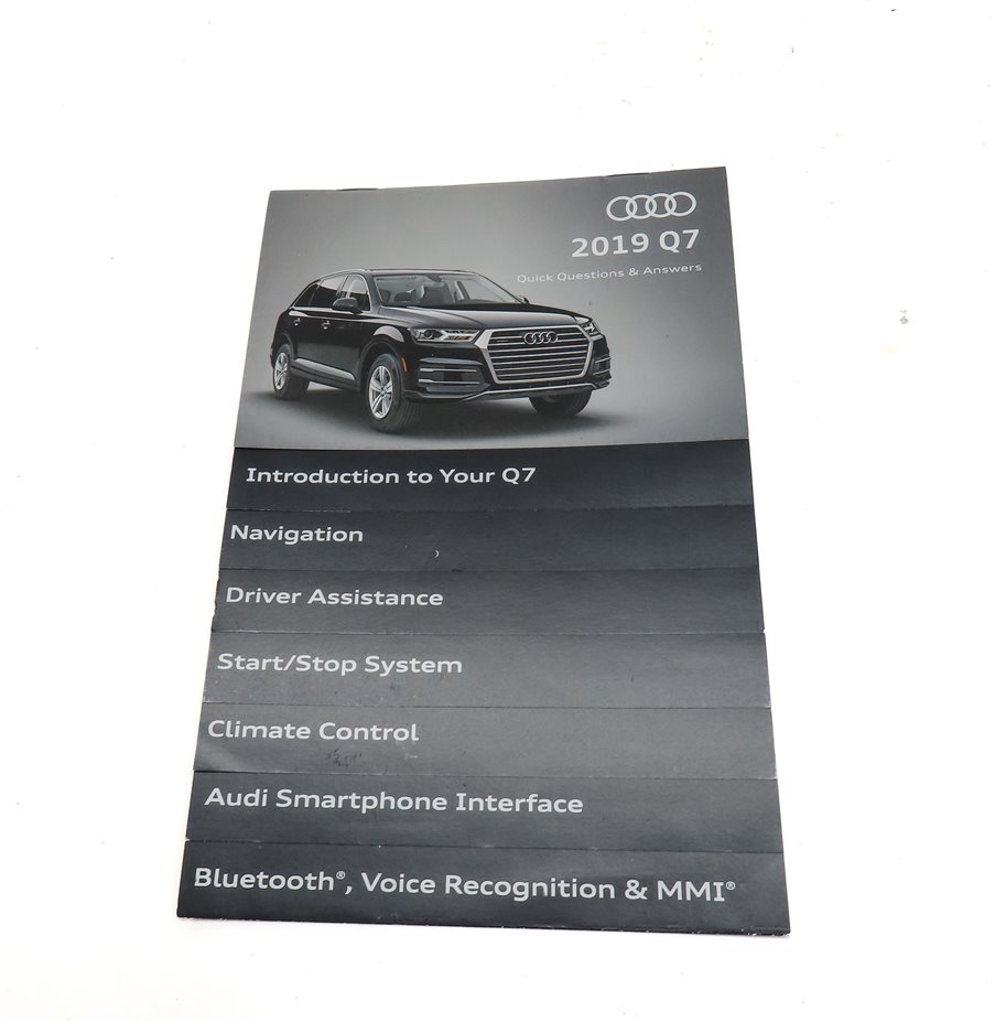 Thumbnail 4: 2019 AUDI Q7 (4M) OWNERS MANUAL LITERATURE BOOKLET SERVICE GUIDE SET w/ CASE