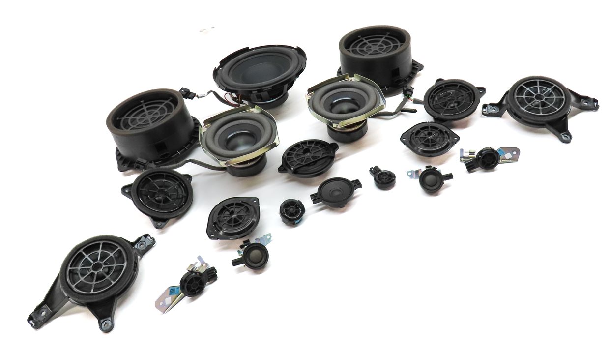 Thumbnail 3: 2019 AUDI Q7 (4M) BOSE AUDIO SUB SUBWOOFER MID HIGH TWEETER SPEAKER SET-19