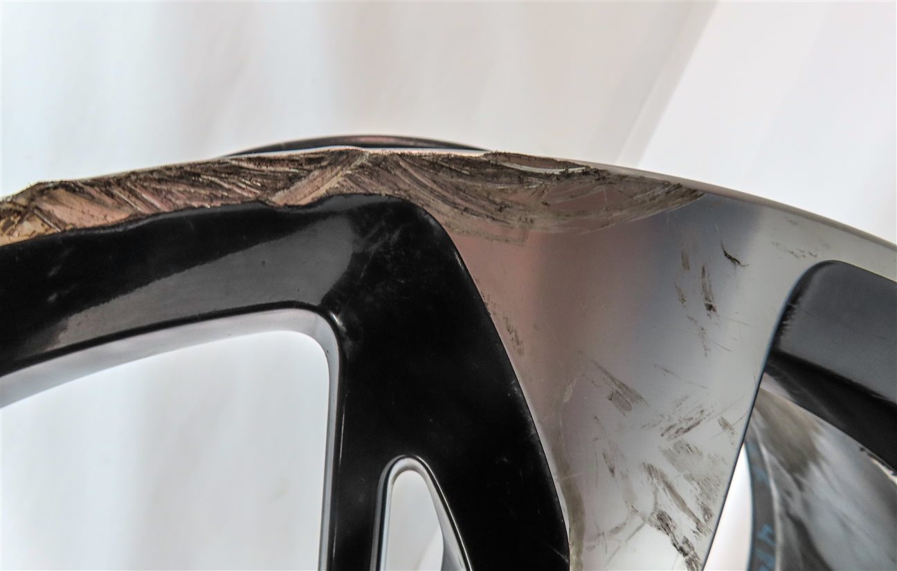 Thumbnail 8: 19-24 AUDI Q7 SQ7 (4M) 21x9.5 MACHINE FACE & BLACK ALUMINUM 5-SPOKE WHEEL RIM