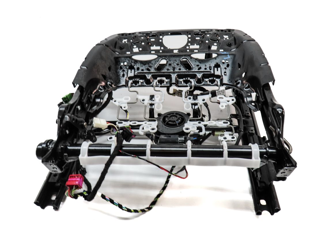 Thumbnail 4: 2017-2020 AUDI Q7 (4M) FRONT LEFT DRIVER MEMORY VENTED SEAT TRACK w/ MOTORS