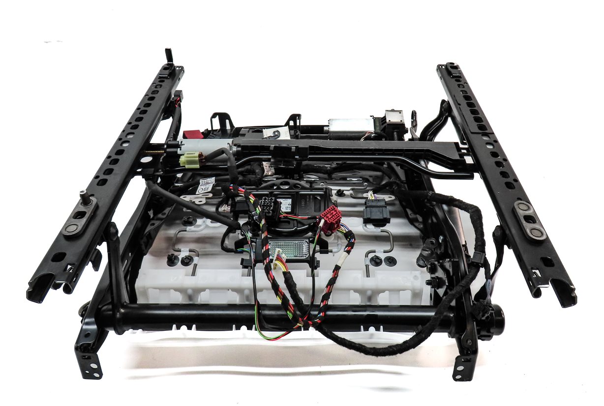 Thumbnail 6: 2017-2020 AUDI Q7 (4M) FRONT LEFT DRIVER MEMORY VENTED SEAT TRACK w/ MOTORS