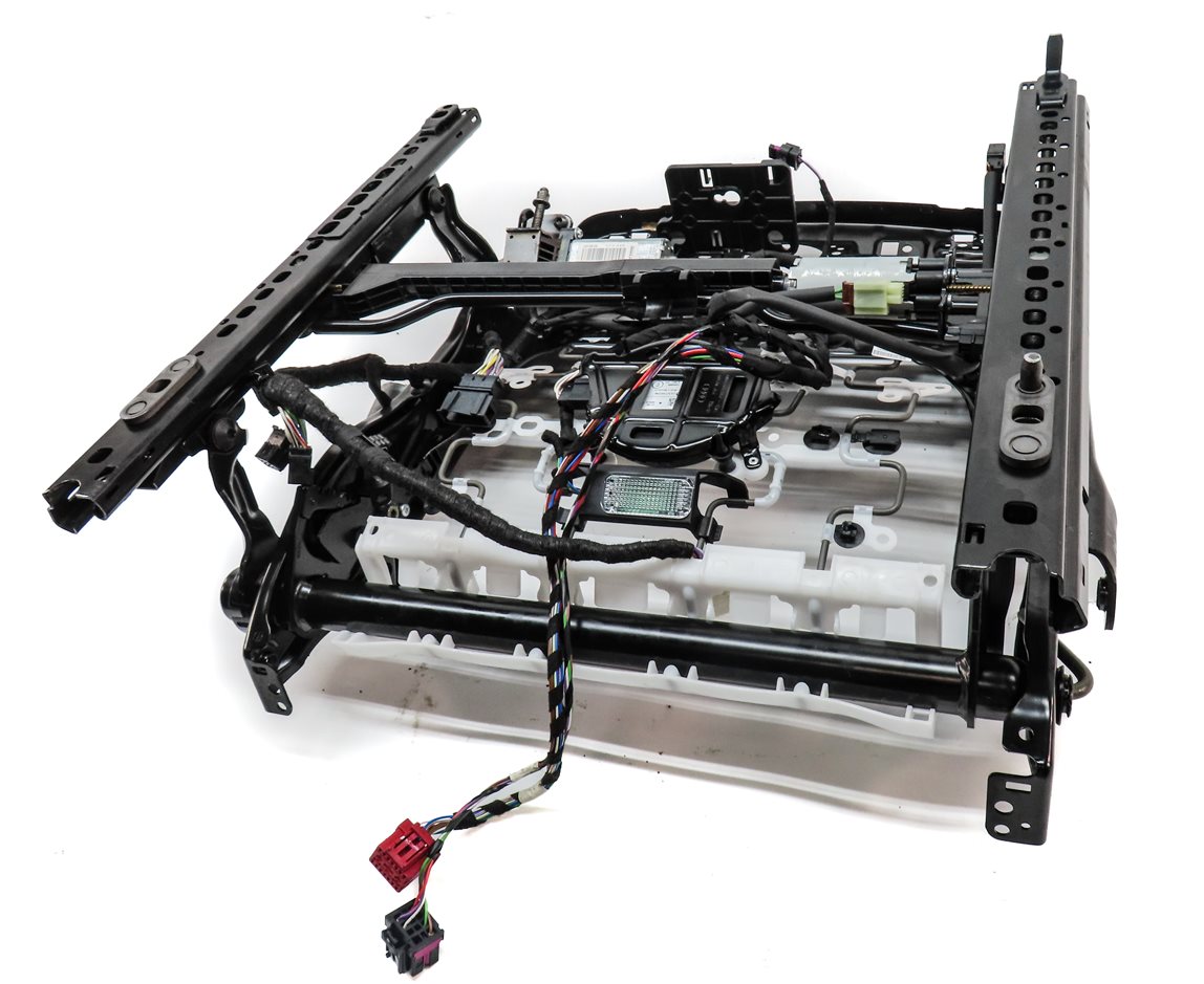 Thumbnail 6: 2017-2020 AUDI Q7 (4M) FRONT RIGHT PASSENGER MEMORY VENTED SEAT TRACK w/ MOTORS